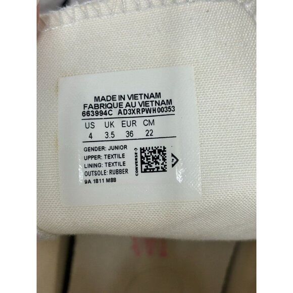 Converse Chuck Taylor Pink White Unicorn Rainbow High Top Sneakers Size 4 #45985 - Picture 7 of 7